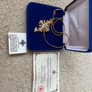 Paisley Cross necklace Jackie Kennedy